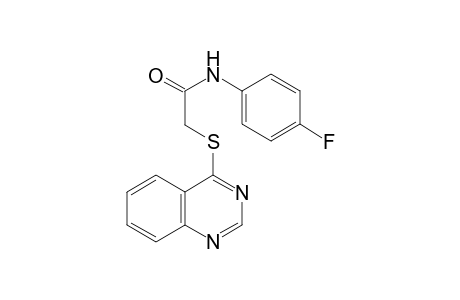 Acetamide, N-(4-fluorophenyl)-2-(quinazolin-4-ylsulfanyl)-