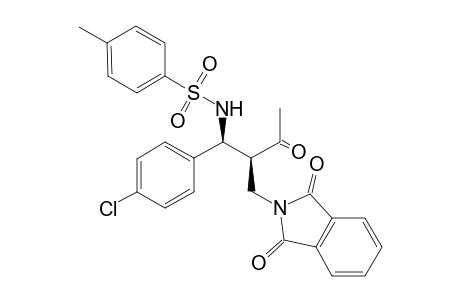 Erythro-N-(1-(4-chlorophenyl)-2-((1,3-dioxoisoindolin-2-yl)methyl)-3-oxobutyl)-4-methylbenzenesulfonamide