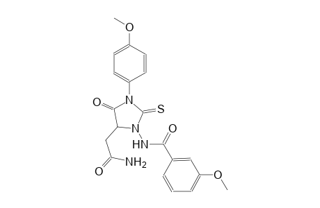 N-[5-(2-amino-2-oxoethyl)-3-(4-methoxyphenyl)-4-oxo-2-thioxo-1-imidazolidinyl]-3-methoxybenzamide