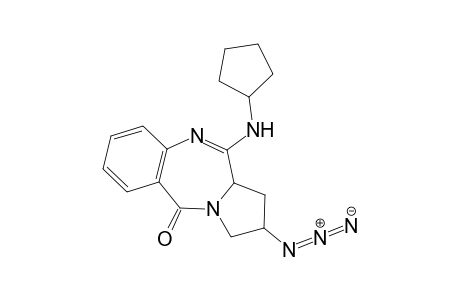 1,2,3,11a-Tetrahydro-2-azido-11-cyclopentylamino-5H-pyrrolo[2,1-c][1,4]diazepin-5-one