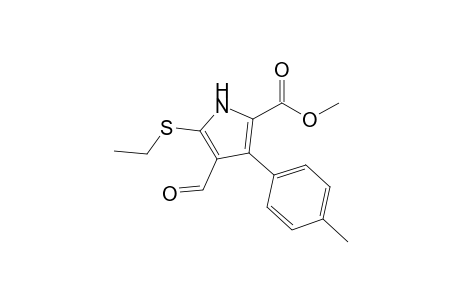 Methyl 3-(4-methylphenyl)-4-formyl-5-(ethylsulfanyl)-1H-pyrrole-2-carboxylate
