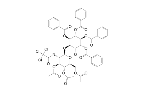 3,4,6-TRI-O-ACETYL-2-DEOXY-2-TRICHLOROACETAMIDO-D-GLUCOPYRANOSYL-BETA-(1->2)-1,4,5,6-TETRA-O-BENZOYL-D-CHIRO-INOSITOL