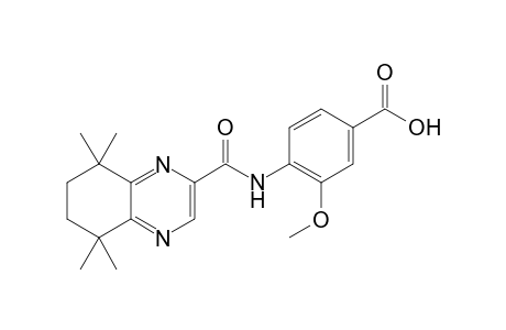 3-Methoxy-4-[(5,5,8,8-tetramethyl-6,7-dihydroquinoxalin-2-yl)carbonylamino]benzoic acid