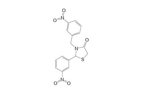 3-(3-Nitrobenzyl)-2-(3-nitrophenyl)-1,3-thiazolidin-4-one