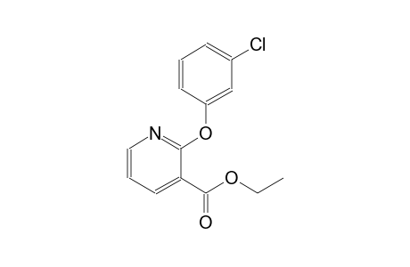 3-pyridinecarboxylic acid, 2-(3-chlorophenoxy)-, ethyl ester