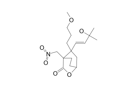 (E)-5-(3-HYDROXY-3-METHYLBUT-1-ENYL)-5-(3-METHOXYPROPYL)-4-(NITROMETHYL)-2-OXA-BICYCLO-[2.2.2]-OCTAN-3-ONE