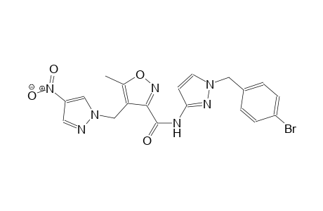 N-[1-(4-bromobenzyl)-1H-pyrazol-3-yl]-5-methyl-4-[(4-nitro-1H-pyrazol-1-yl)methyl]-3-isoxazolecarboxamide