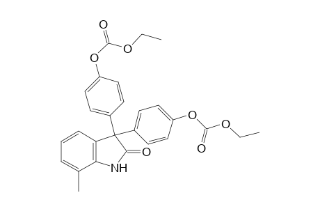 3,3-bis(p-hydroxyphenyl)-7-methyl-2-indolinone, bis(ethyl carbonate) (ester)