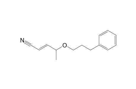(2E)-4-(3-Phenylpropoxy)pent-2-enenitrile