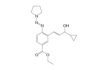 Ethyl-3-((E)-3-cyclopropyl-3-hydroxyprop-1-enyl)-4-((E)-pyrrolidin-1-yldiazenyl)benzoate