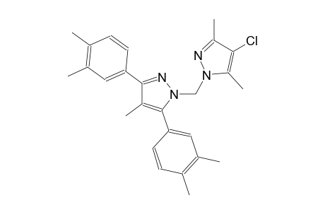 1-[(4-chloro-3,5-dimethyl-1H-pyrazol-1-yl)methyl]-3,5-bis(3,4-dimethylphenyl)-4-methyl-1H-pyrazole
