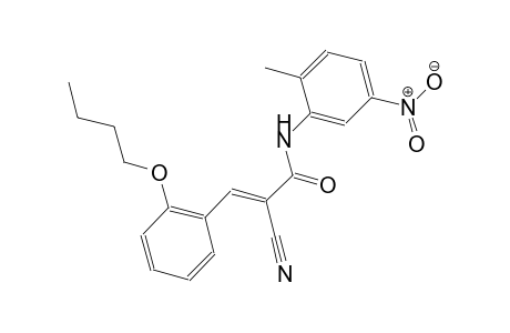 (2E)-3-(2-butoxyphenyl)-2-cyano-N-(2-methyl-5-nitrophenyl)-2-propenamide