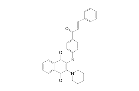 2-(4-Cinnamoylanilino)-3-piperidino-1,4-naphthoquinone