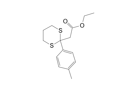 2-p-TOLYL-m-DITHIANE-2-ACETIC ACID, ETHYL ESTER