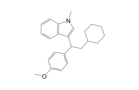 3-(2-cyclohexyl-1-(4-methoxyphenyl)ethyl)-1-methyl-1H-indole