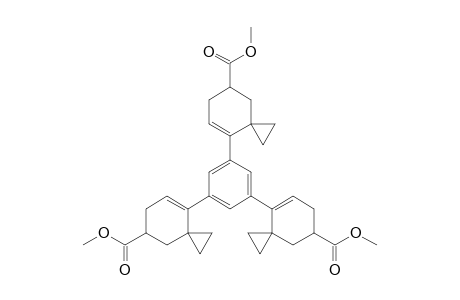 1,3,5-Tris(5'-methoxycarbonylspiro[2.5]oct-7'-en-8'-yl)benzene
