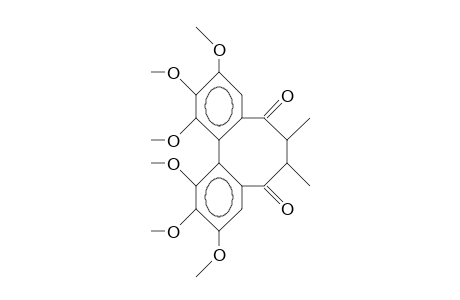 6,7,8,9,10,11-Hexamethoxy-2,3-dimethyl-dibenzo(E,G)-cycloocta-1,4-dione