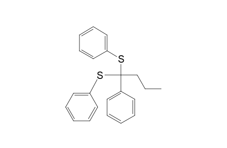 Benzene, 1,1'-[(1-phenylbutylidene)bis(thio)]bis-