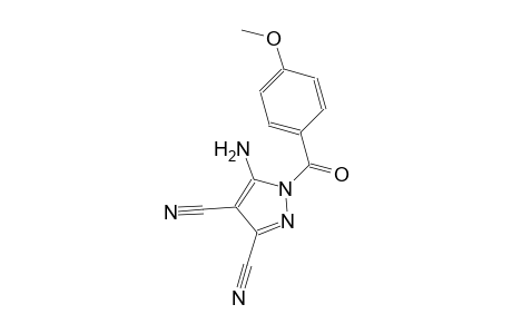 5-amino-1-(4-methoxybenzoyl)-1H-pyrazole-3,4-dicarbonitrile