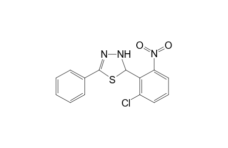 2-(2-Chloro-6-nitrophenyl)-5-phenyl-2,3-dihydro-1,3,4-thiadiazole