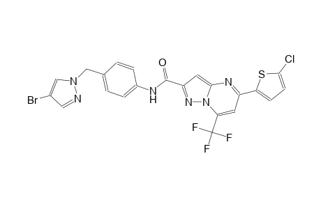 N-{4-[(4-bromo-1H-pyrazol-1-yl)methyl]phenyl}-5-(5-chloro-2-thienyl)-7-(trifluoromethyl)pyrazolo[1,5-a]pyrimidine-2-carboxamide