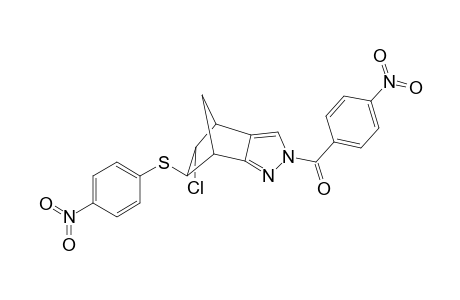 5-endo-Chloro-4,5,6,7-tetrahydro-4,7-methano-2-(p-nitrbenzoyl)-6-exo-(p-nitrophenylsulfanyl)-2H-indazole