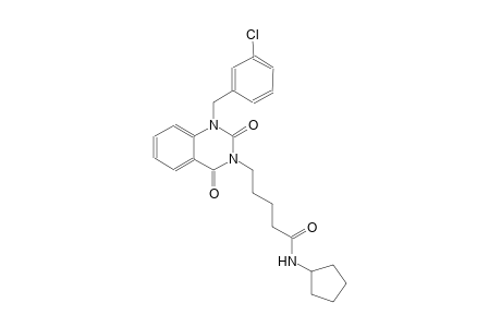 5-(1-(3-chlorobenzyl)-2,4-dioxo-1,4-dihydro-3(2H)-quinazolinyl)-N-cyclopentylpentanamide