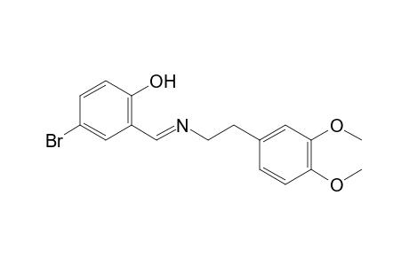 4-bromo-2-[N-(3,4-dimethoxyphenethyl)formimidoyl]phenol