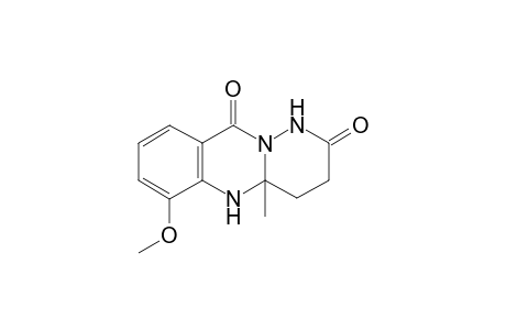 6-Methoxy-4a-methylpyridazin[3,2-b]quinazoline-2,10-dione