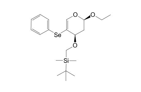 (2R,4R)-2-Ethoxy-4-{[(t-butyl)dimethylsilyl]methoxy}-5-(phenylselanyl)-3,4-dihydro-2H-pyran