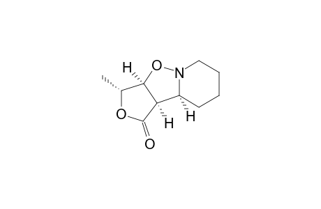(3R*,3aS*,9aS8,9bR*)-octahydro-3-methyl-1H-furo[3',4':4,5]-isoxazolo[2,3-a]pyridin-1-one