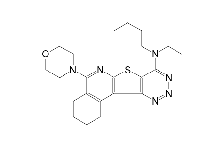 N-butyl-N-ethyl-5-(4-morpholinyl)-1,2,3,4-tetrahydro[1,2,3]triazino[4',5':4,5]thieno[2,3-c]isoquinolin-8-amine