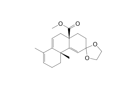 1,4b,5,6,10,10a-Hexahydro-10a.beta.-methoxycarbonyl-4b.beta.,8-dimethyl-3(2H)-phenanthrenone 3-(Ethylene Acetal)