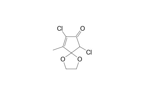 6,8-dichloro-9-methyl-1,4-dioxaspiro[4.4]non-8-en-7-one