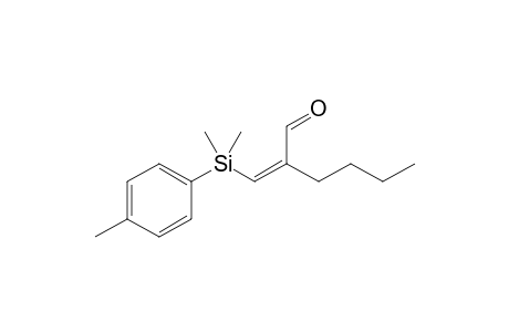 (2Z)-2-[[dimethyl(p-tolyl)silyl]methylene]hexanal
