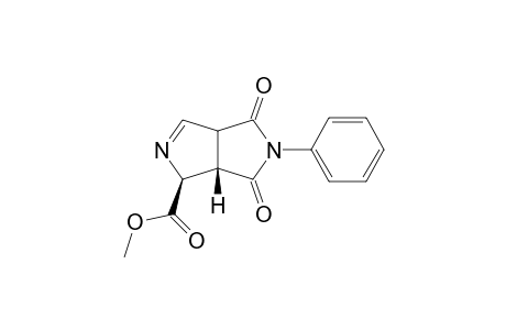 (+-)-(1S,6aS)-Methyl 4,6-dioxo-5-phenyl-1,3a,4,5,6,6a-hexahydropyrrolo[3,4-c]pyrrole-1-carboxylate
