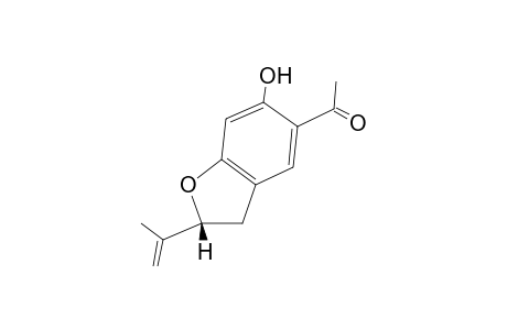 1-[(2R)-6-hydroxy-2-(1-methylethenyl)-2,3-dihydrobenzofuran-5-yl]ethanone