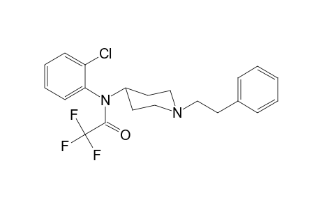 N-(2-Chlorophenyl)-2,2,2-trifluoro-N-[1-(2-phenylethyl)piperidin-4-yl]acetamide