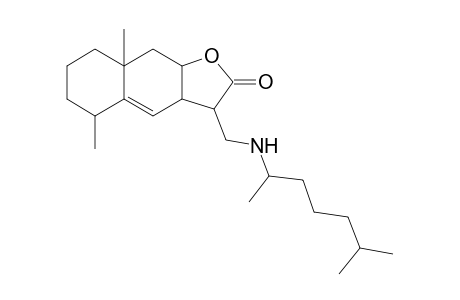 3-[(1,5-Dimethyl-hexylamino)-methyl]-5,8a-dimethyl-3a,5,6,7,8,8a,9,9a-octahydro-3H-naphtho[2,3-b]furan-2-one