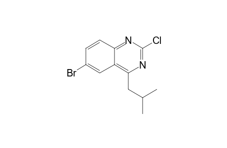 6-Bromanyl-2-chloranyl-4-(2-methylpropyl)quinazoline