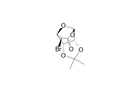 .beta.-D-Allofuranuronic acid, 5-bromo-5-deoxy-2,3-O-(1-methylethylidene)-, .epsilon.-lactone