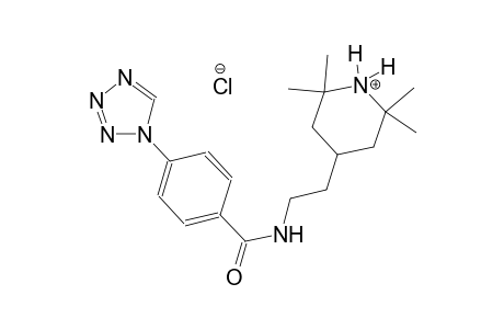 piperidinium, 2,2,6,6-tetramethyl-4-[2-[[4-(1H-tetrazol-1-yl)benzoyl]amino]ethyl]-, chloride