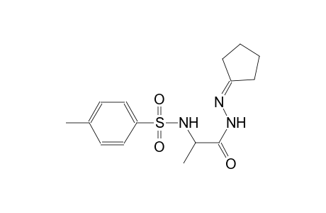 alanine, N-[(4-methylphenyl)sulfonyl]-, 2-cyclopentylidenehydrazide