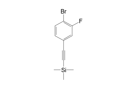 1-Bromo-2-fluoro-4-[(trimethylsilyl)ethynyl]benzene
