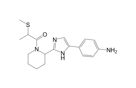 1-(2-(5-(4-aminophenyl)-1H-imidazol-2-yl)piperidin-1-yl)-2-(methylthio)propan-1-one