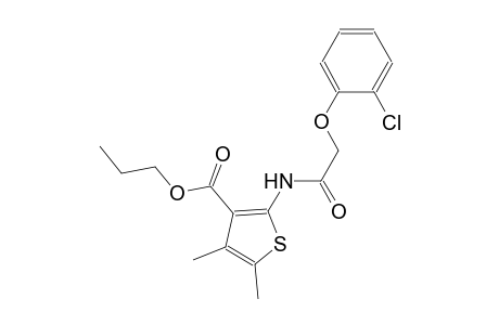 propyl 2-{[(2-chlorophenoxy)acetyl]amino}-4,5-dimethyl-3-thiophenecarboxylate