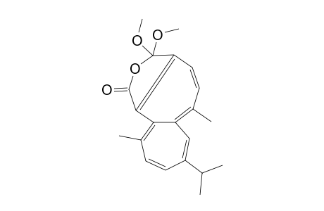 Heptaleno[1,2-c]furan-1(3H)-one, 3,3-dimethoxy-6,11-dimethyl-8-(1-methylethyl)-, (.+-.)-
