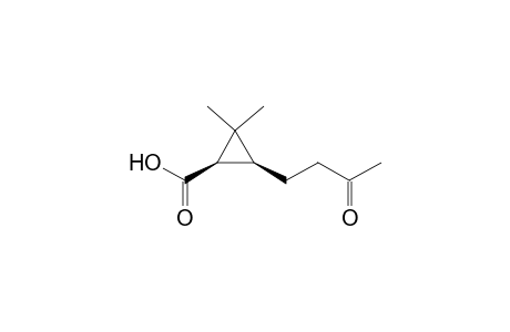 Cyclopropanecarboxylic acid, 2,2-dimethyl-3-(3-oxobutyl)-, trans-(-)-