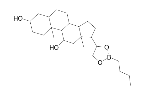 17-(2-Butyl-1,3,2-dioxaborolan-4-yl)androstane-3,11-diol