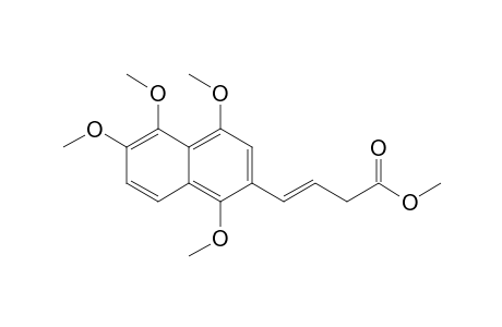 Methyl trans-4-(1,4,5,6-tetramethoxynaphthalen-2-yl)but-3-enoate